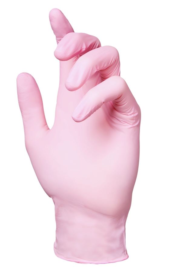 Pink Pearl Nitrile Gloves (3)